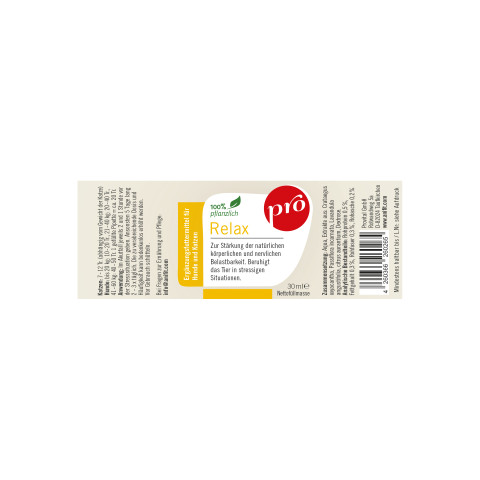 Cat Dog Supplements Pro Relax 30ml 1 Piece -2- Anifit